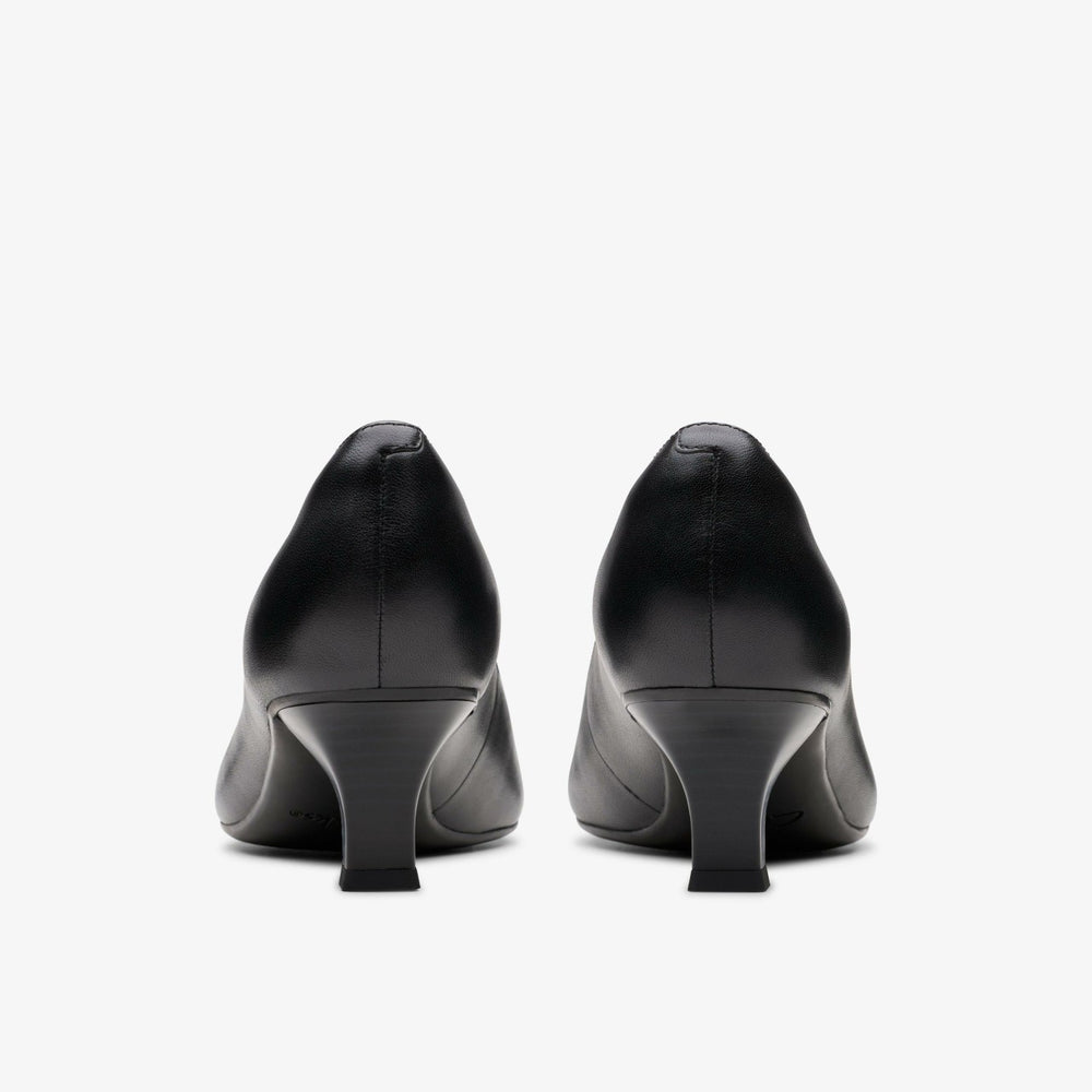 Kepley Vine Black Leather | Clarks Discount