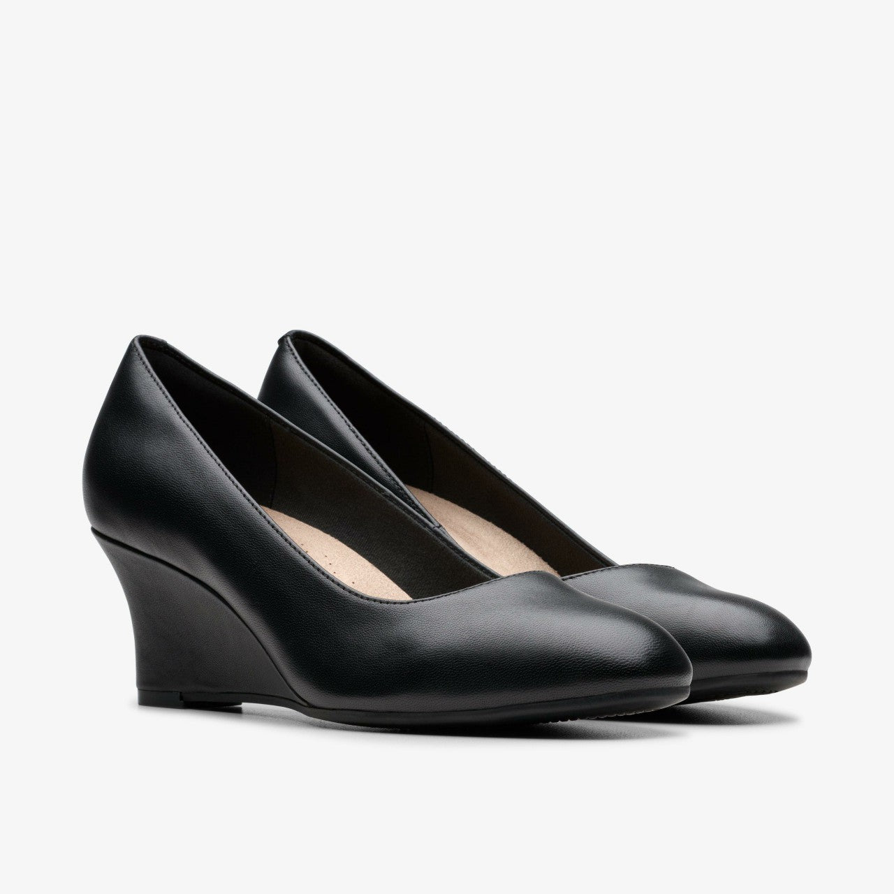 Olivette Pearl Black Leather | Clarks Onsale