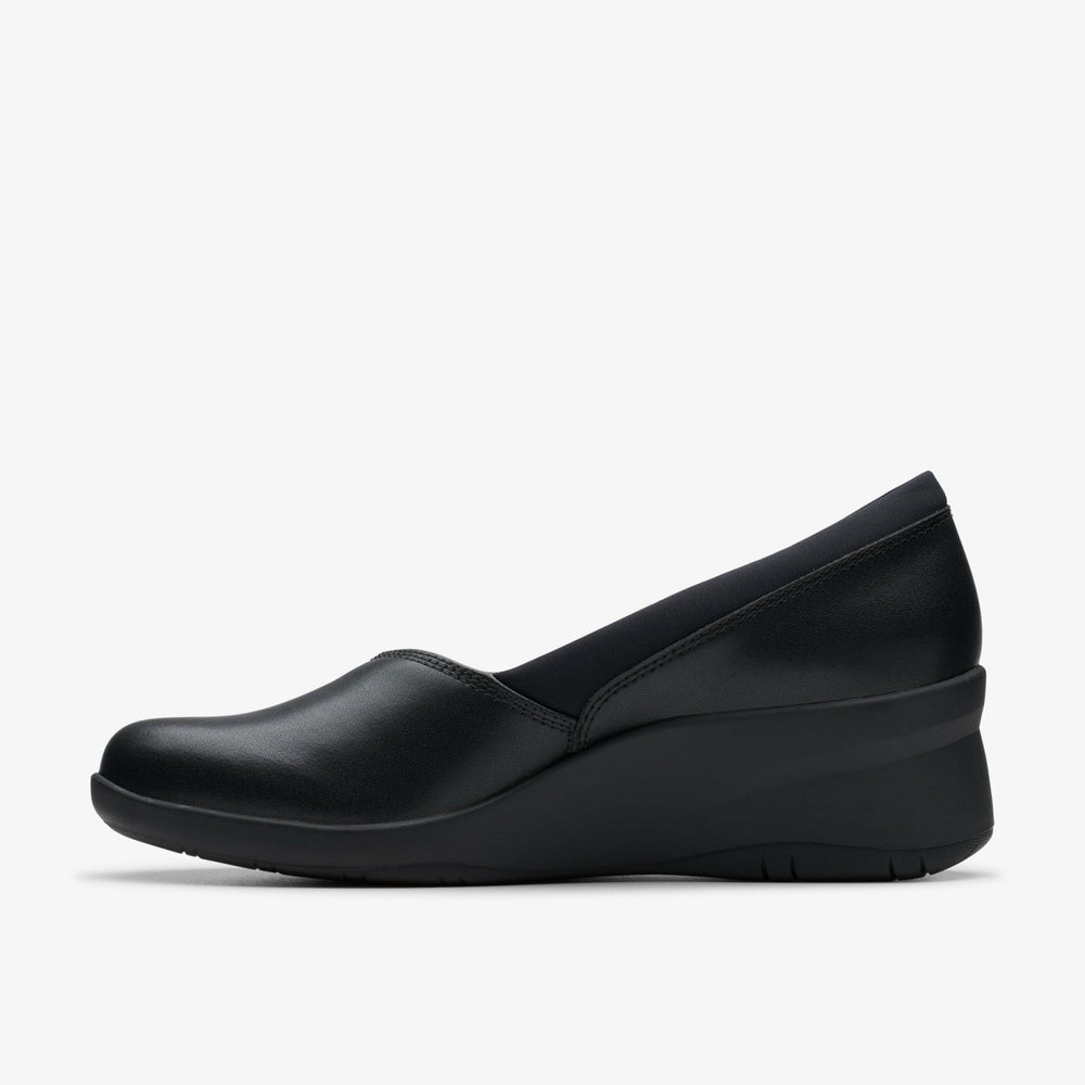 Suttyn Walk Black Leather | Clarks