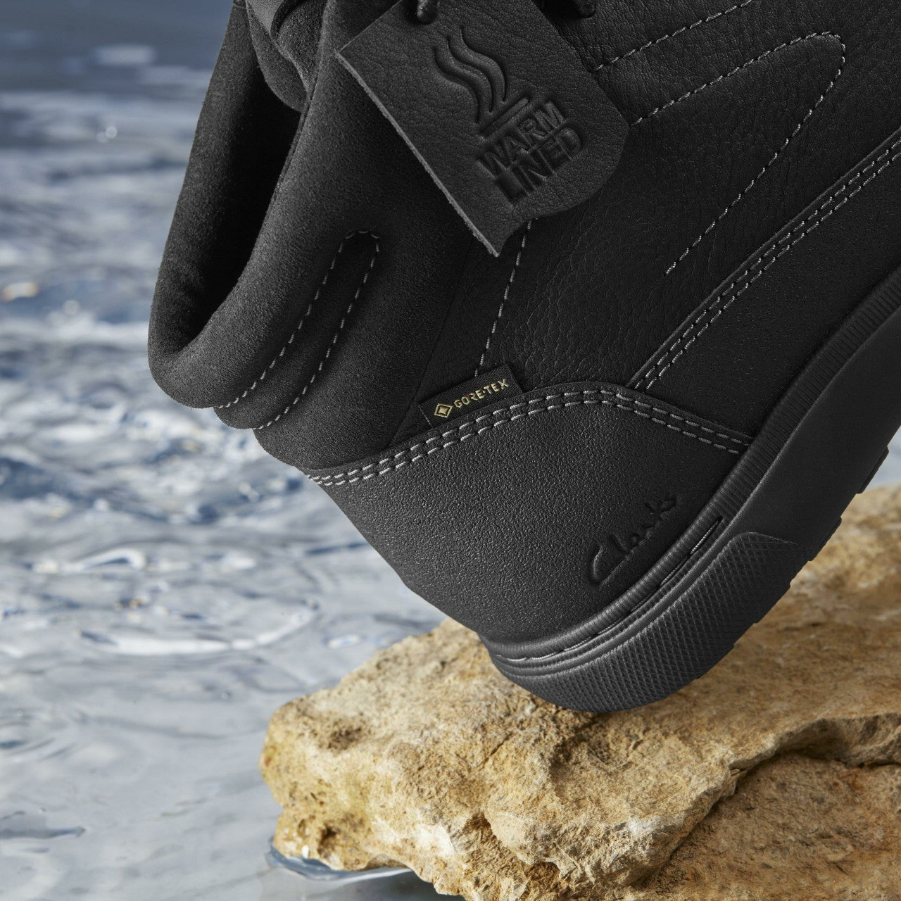Mapstone Hi GORE-TEX Black Warmlined Leather | Clarks Discount