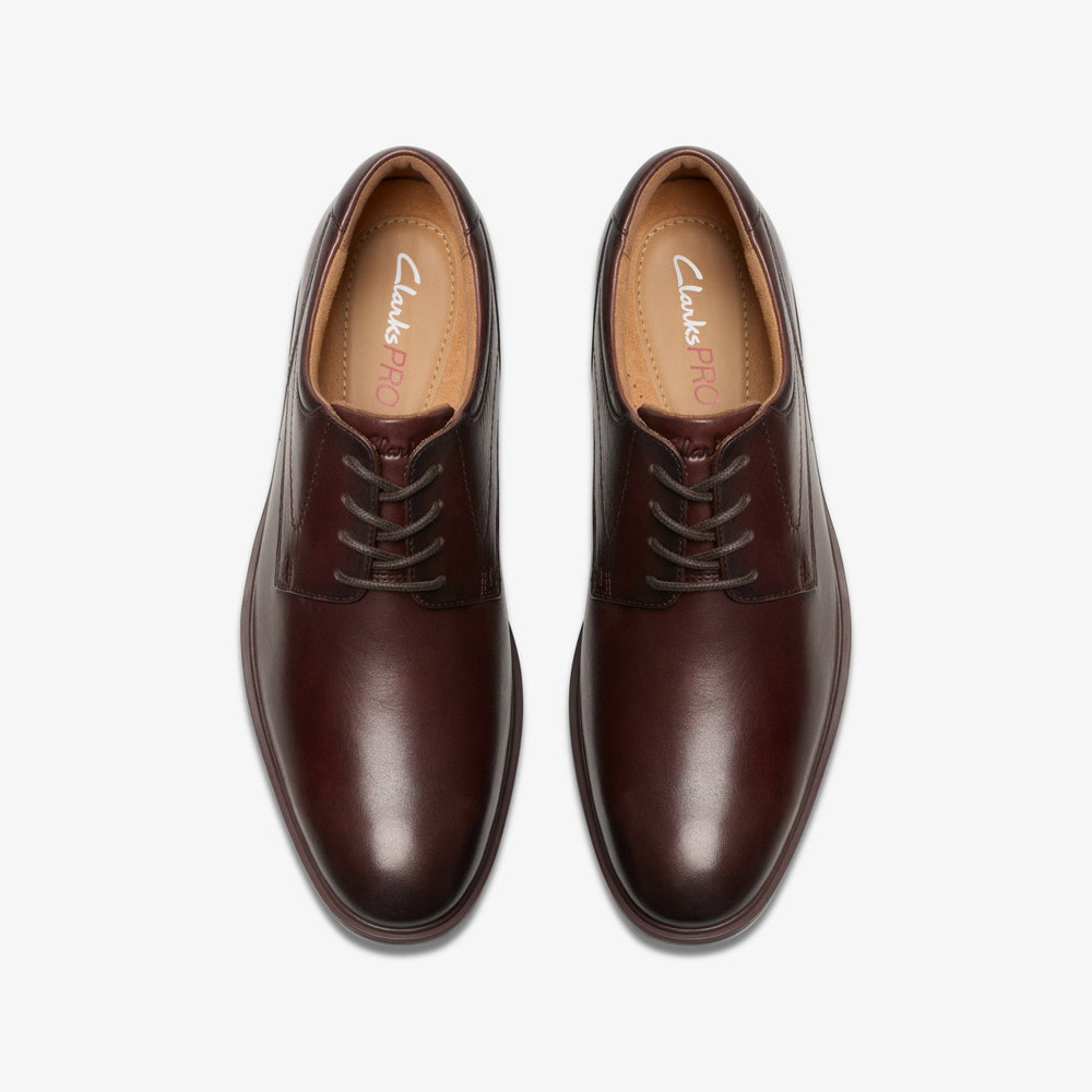 Eldredge Plain Dark Brown Leather | Clarks Sale