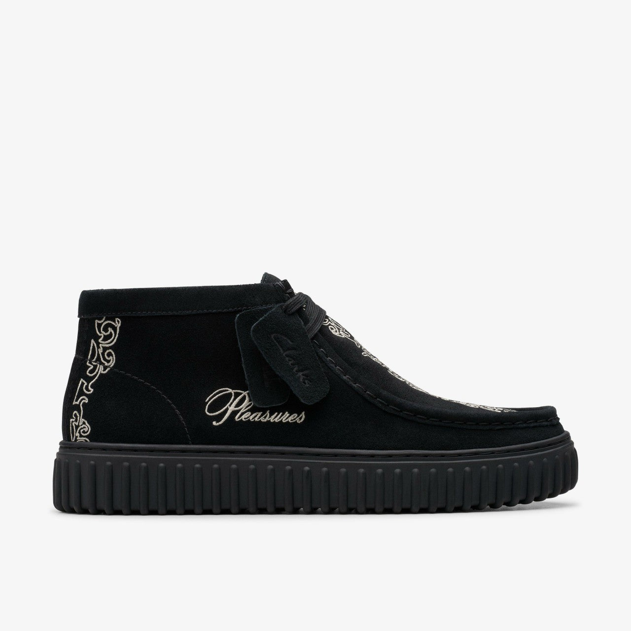 Torhill Woven Black Suede | Clarks Discount
