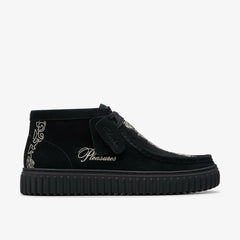 Torhill Woven Black Suede | Clarks Discount