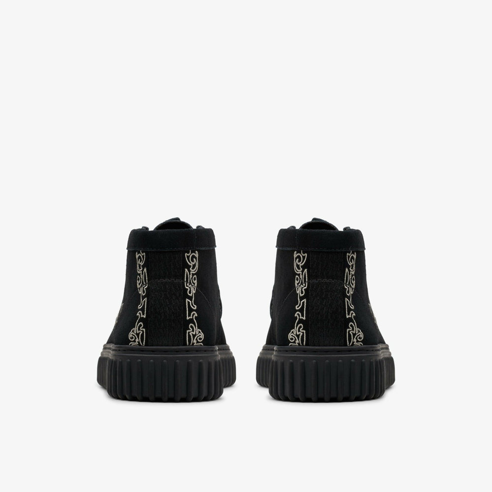 Torhill Woven Black Suede | Clarks Discount