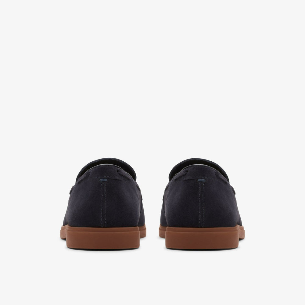 Torford Tassel Navy Suede | Clarks