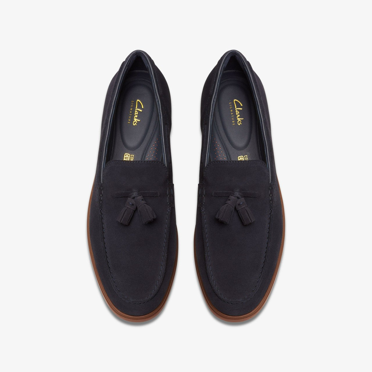 Torford Tassel Navy Suede | Clarks