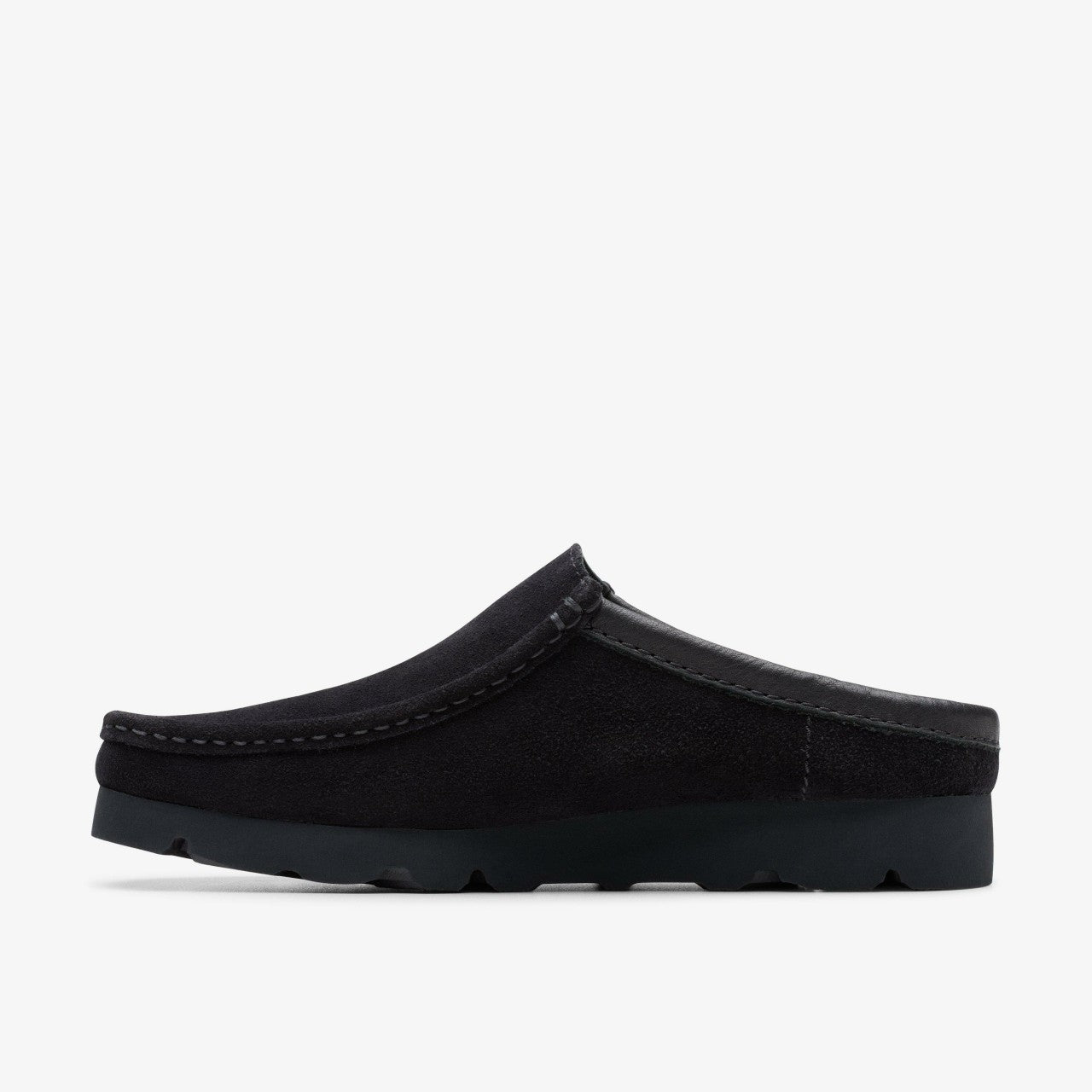 Wallabee Slip Black Suede | Clarks