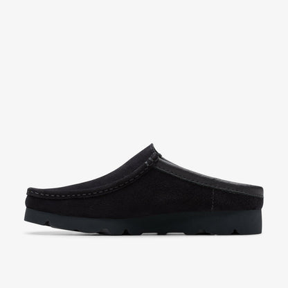 Wallabee Slip Black Suede | Clarks