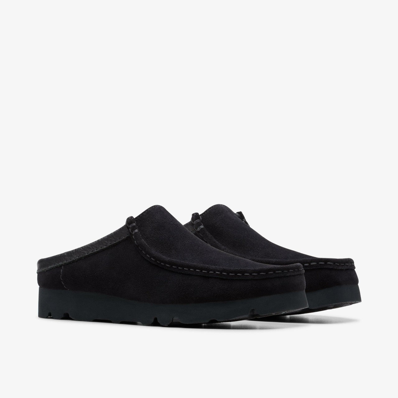 Wallabee Slip Black Suede | Clarks
