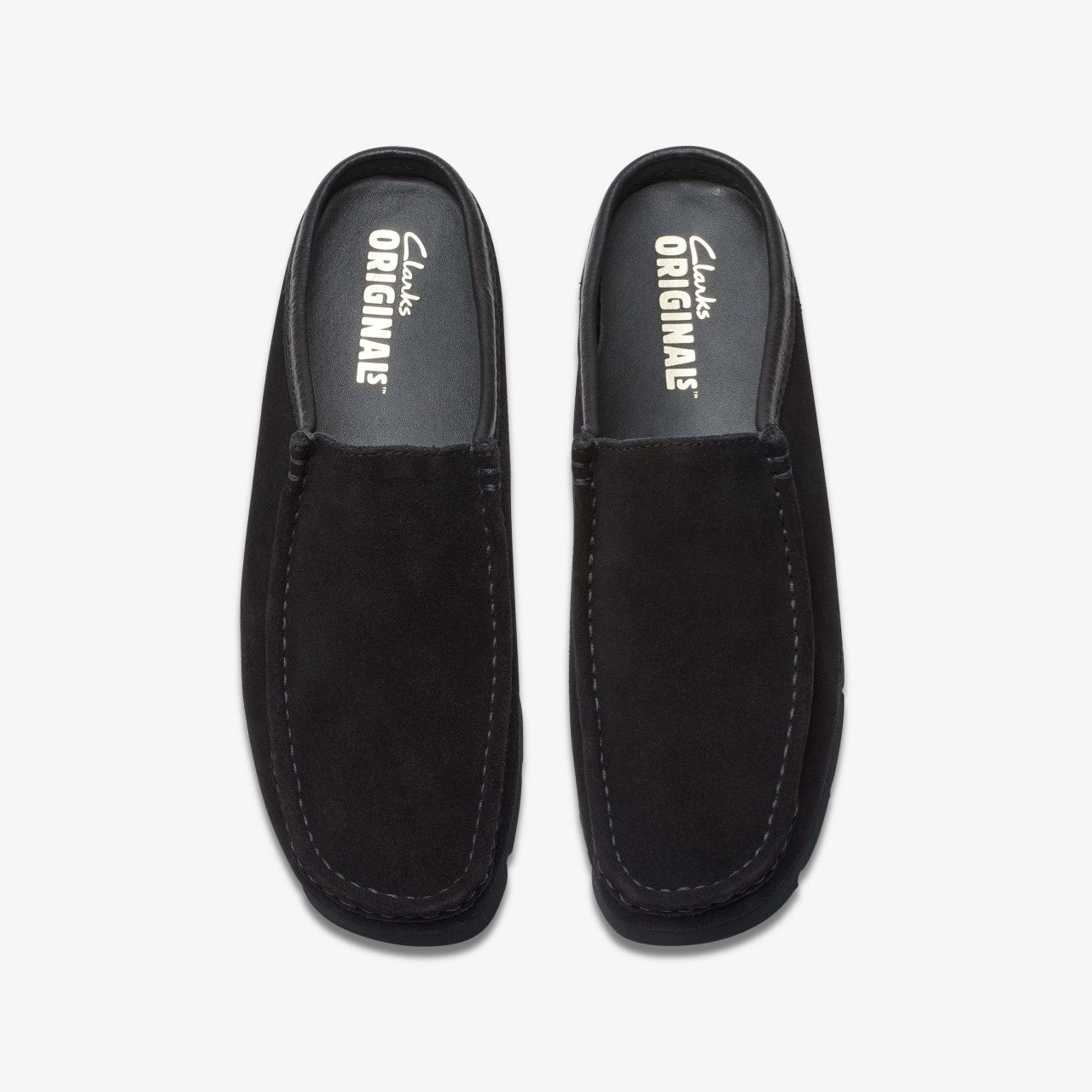 Wallabee Slip Black Suede | Clarks