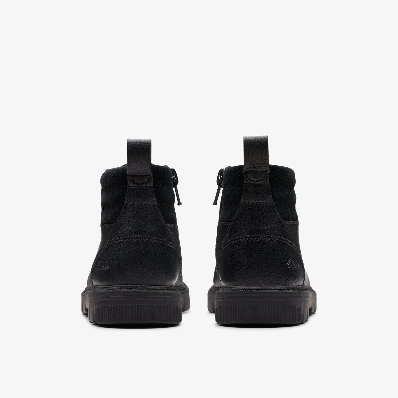Lorcam Trail Kid Black Leather | Clarks Onsale
