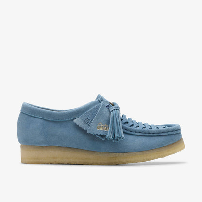Wallabee Weave Powder Blue Suede | Clarks For Sale