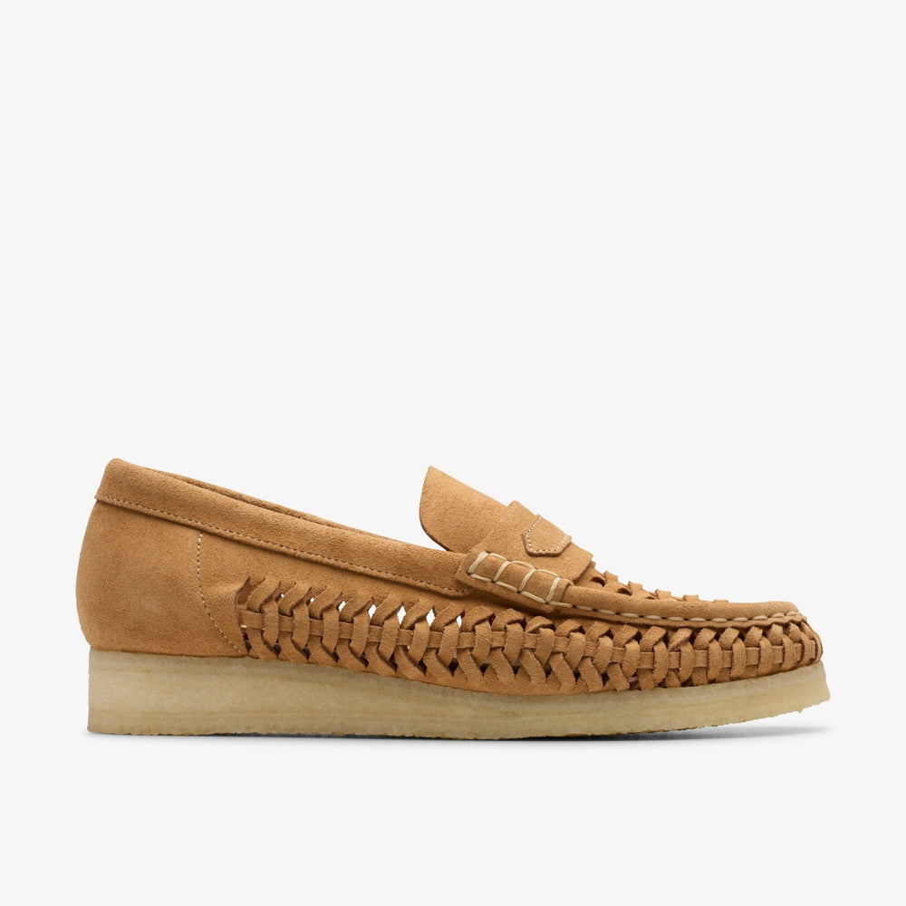 Wallabee Loafer Weave Tan Suede | Clarks