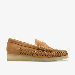 Wallabee Loafer Weave Tan Suede | Clarks