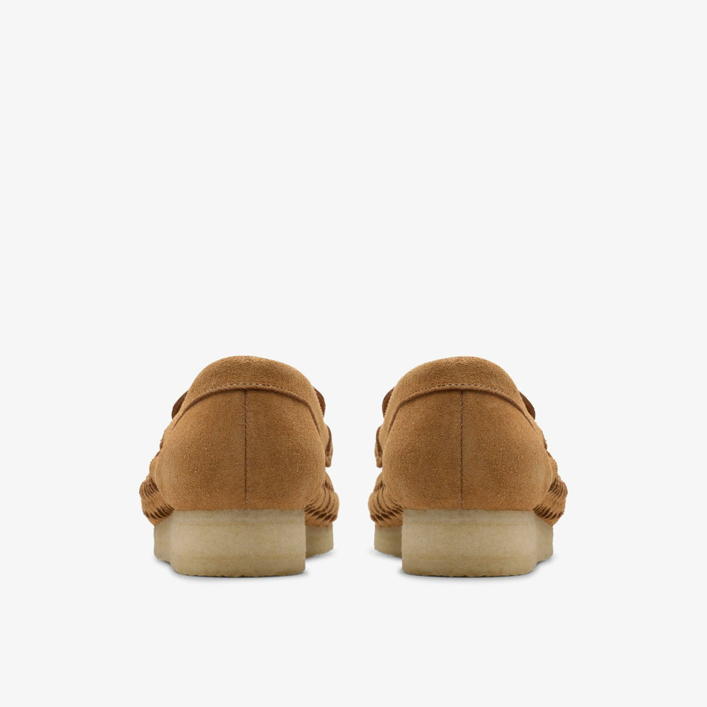 Wallabee Loafer Weave Tan Suede | Clarks