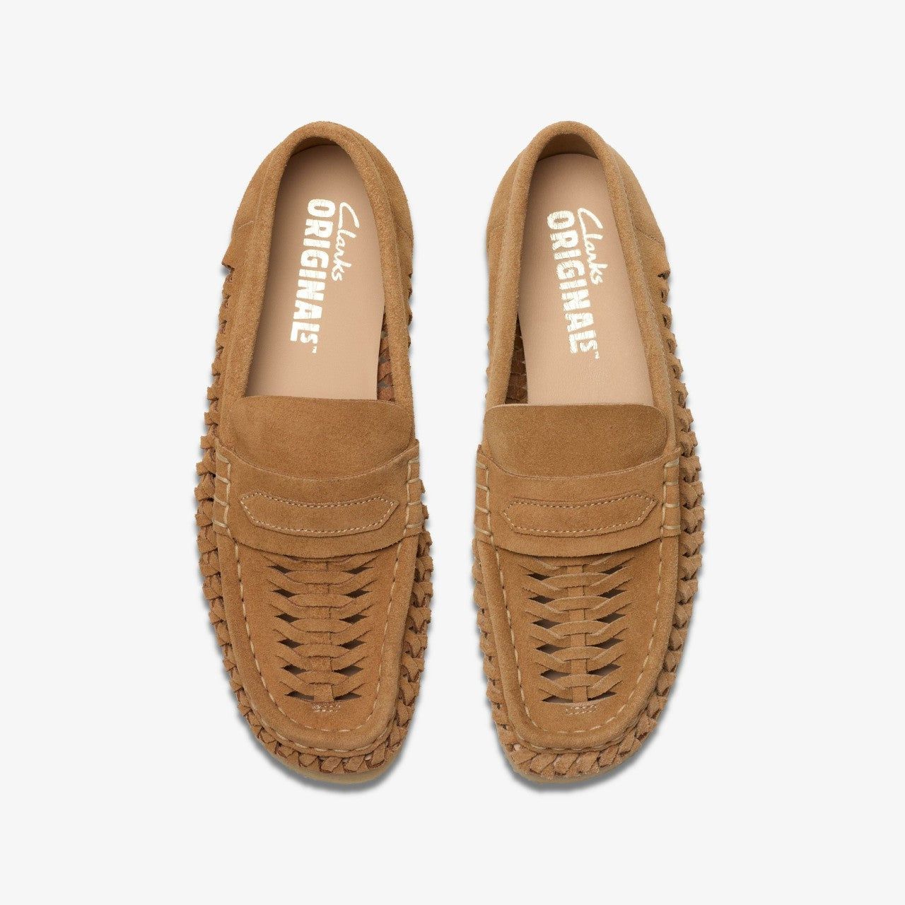 Wallabee Loafer Weave Tan Suede | Clarks