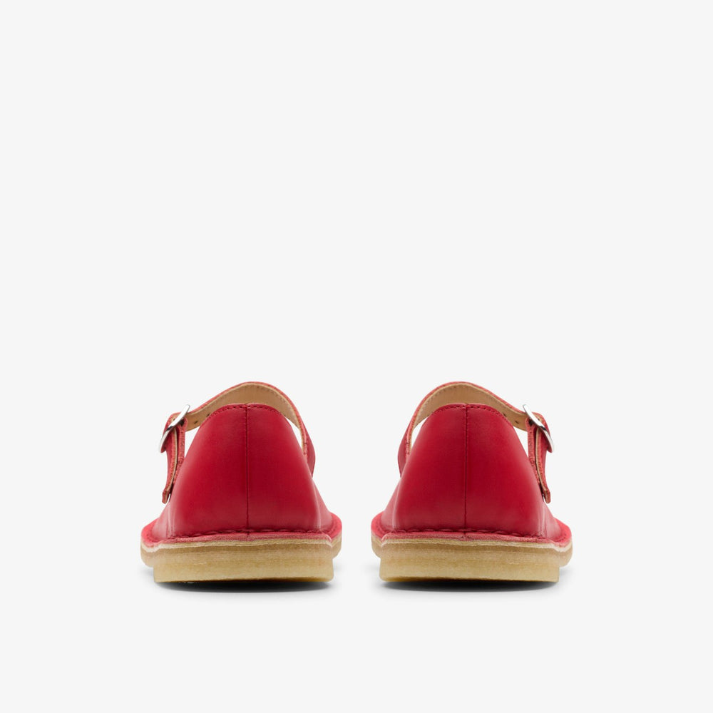 Desert Jane Red Leather | Clarks US