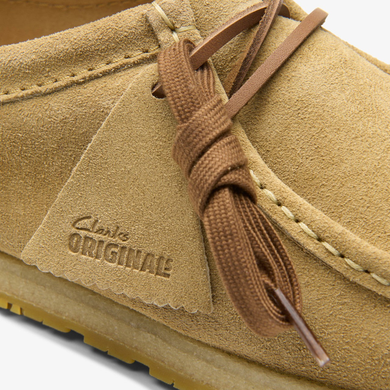 Godney Lace Dark Sand Suede | Clarks