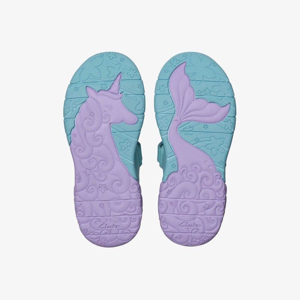 Tidal Shell Kid Light Blue Combination | Clarks Sale