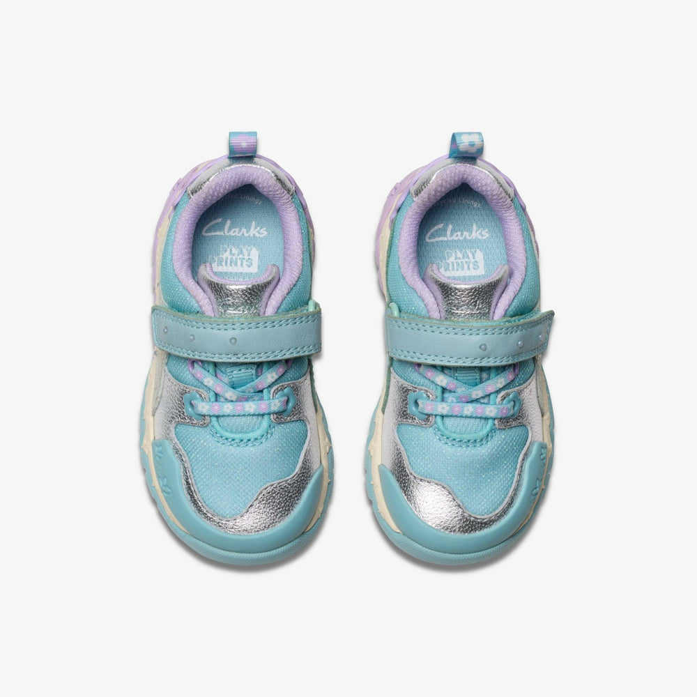 Tidal Shell Toddler Light Blue Combination | Clarks Discount