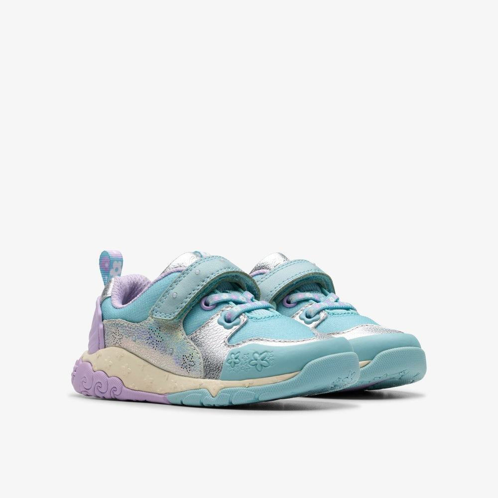 Tidal Shell Toddler Light Blue Combination | Clarks Discount