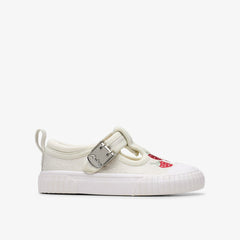 Foxing Berry Toddler Silver Fabric | Clarks US
