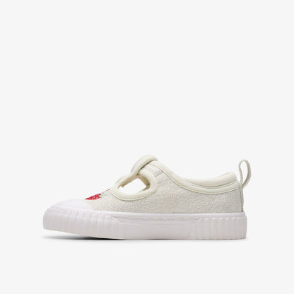 Foxing Berry Toddler Silver Fabric | Clarks US