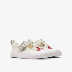 Foxing Berry Toddler Silver Fabric | Clarks US