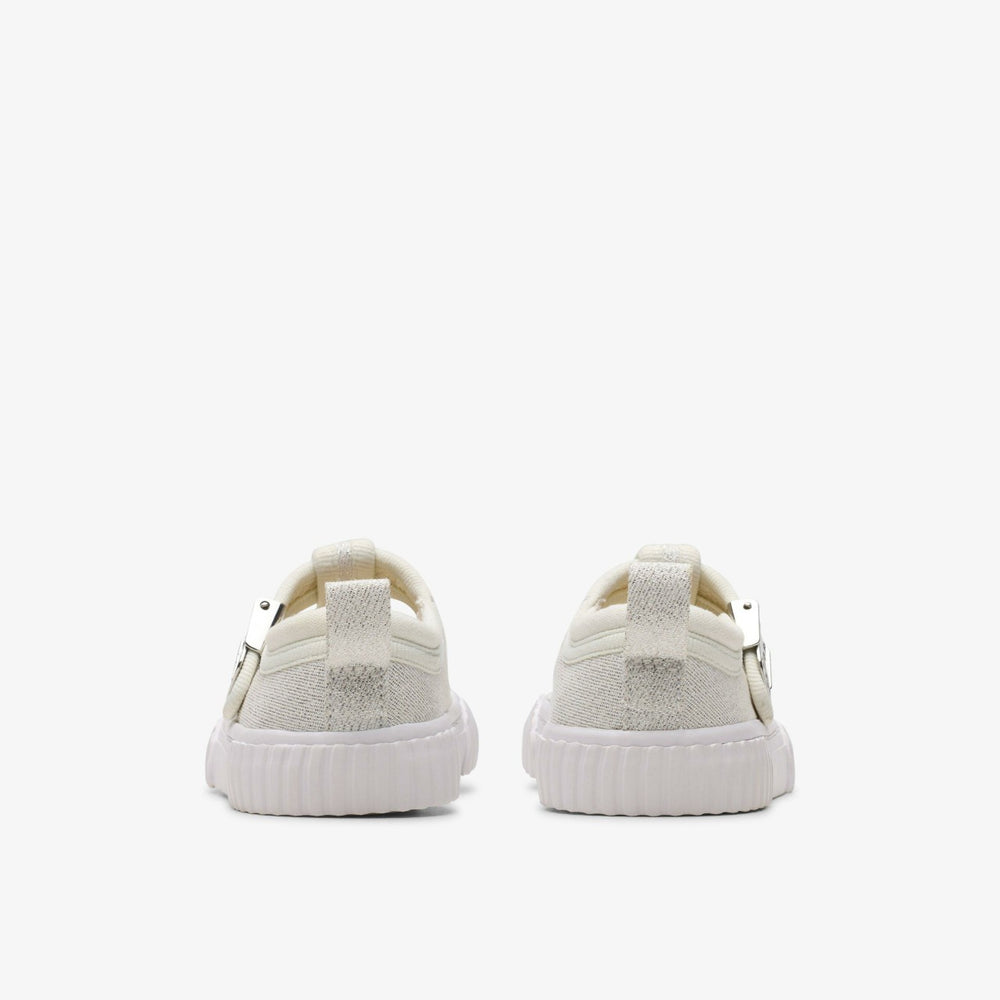 Foxing Berry Toddler Silver Fabric | Clarks US