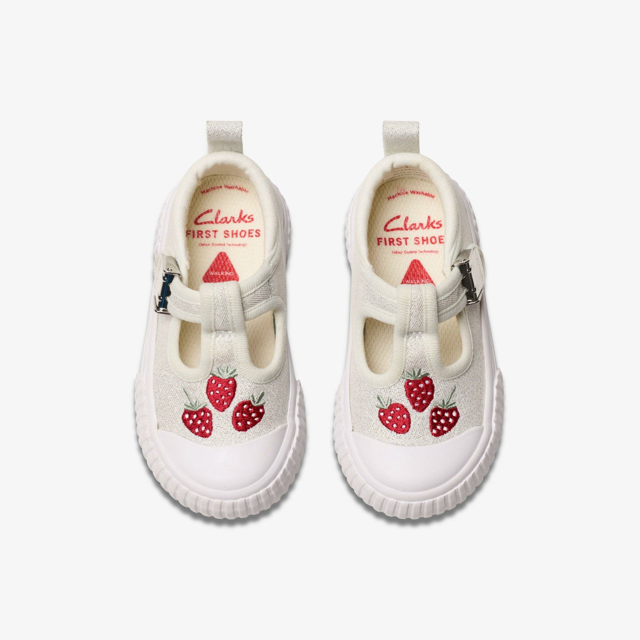 Foxing Berry Toddler Silver Fabric | Clarks US