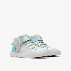 Foxing Wish Hi Toddler Silver Fabric | Clarks For Sale