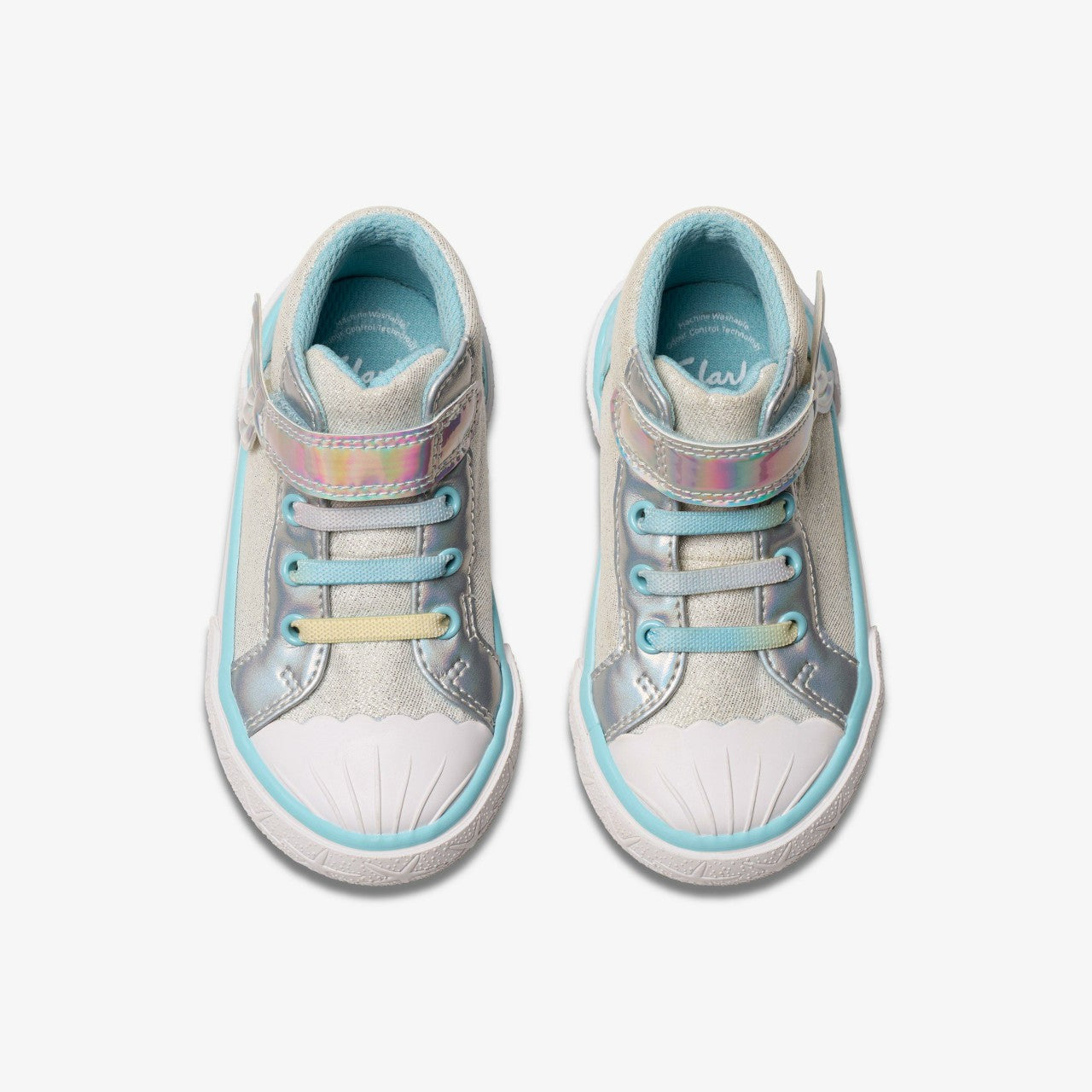 Foxing Wish Hi Toddler Silver Fabric | Clarks For Sale
