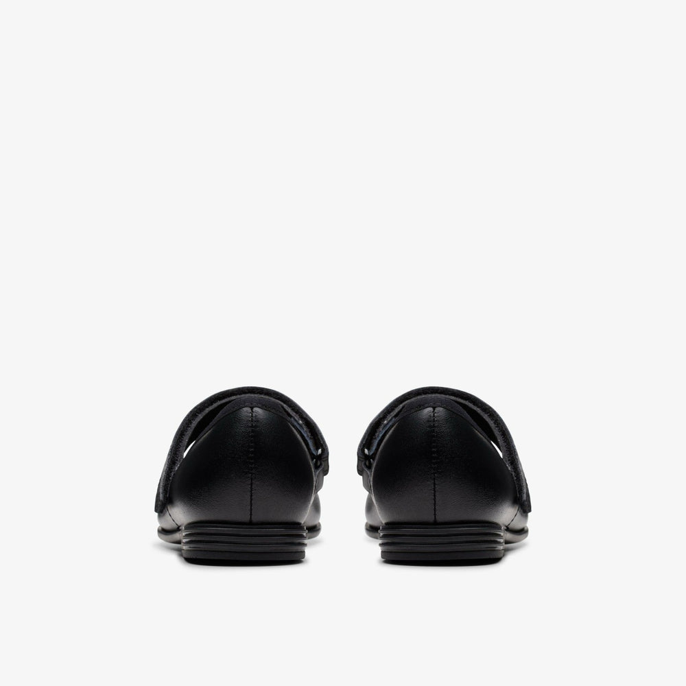 Finja Tap Kid Black Leather | Clarks Onsale