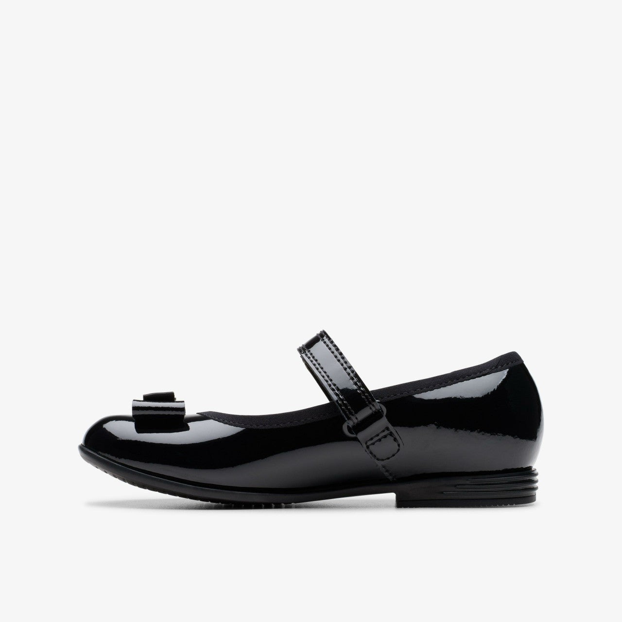 Finja Tap Kid Black Patent | Clarks Sale