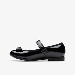 Finja Tap Kid Black Patent | Clarks Sale