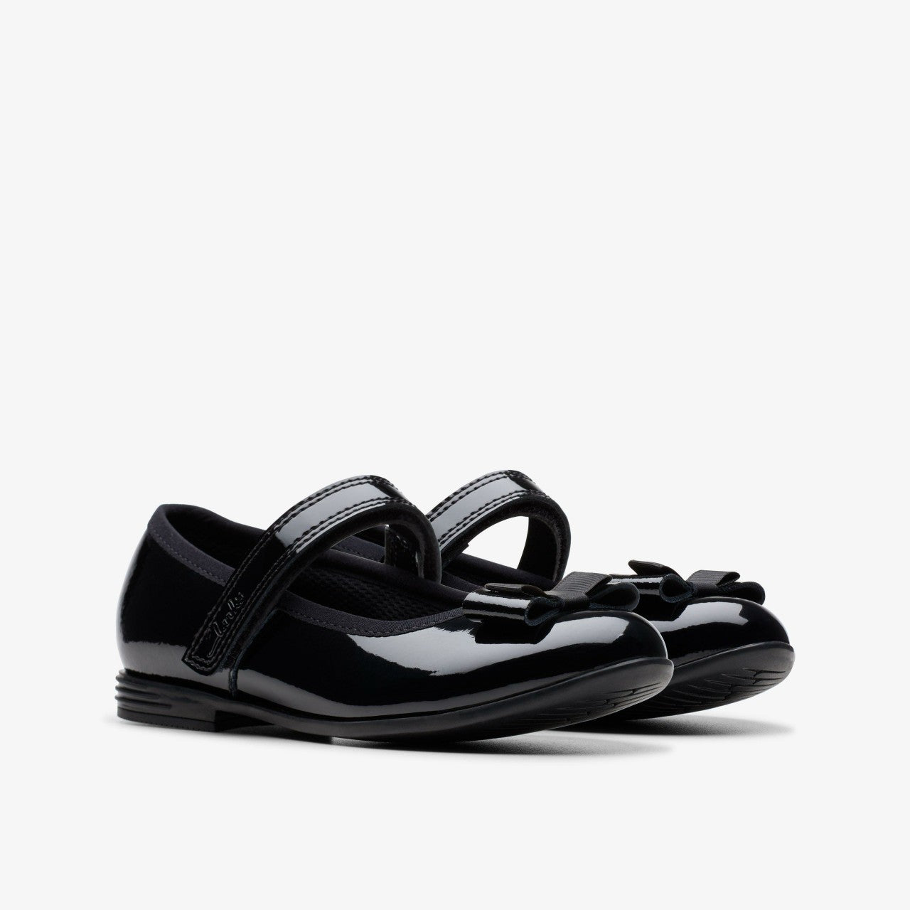 Finja Tap Kid Black Patent | Clarks Sale