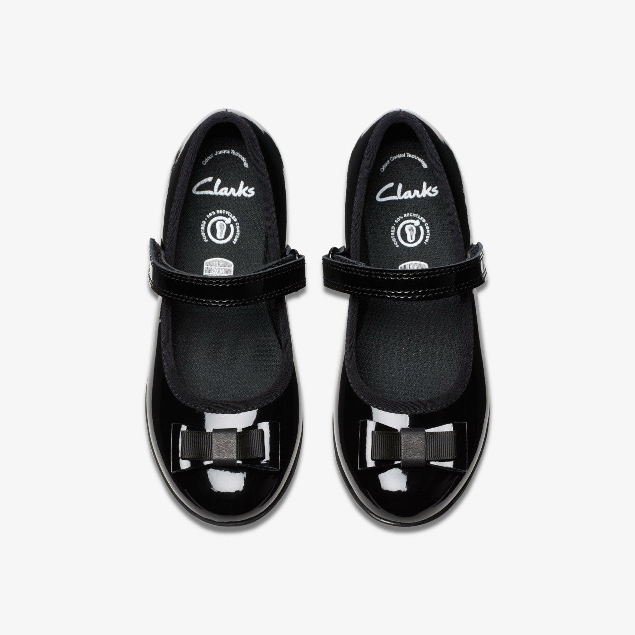 Finja Tap Kid Black Patent | Clarks Sale