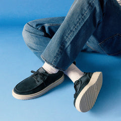 Polden Moc Navy Suede | Clarks Sale