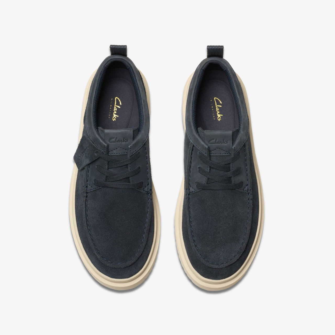 Polden Moc Navy Suede | Clarks Sale
