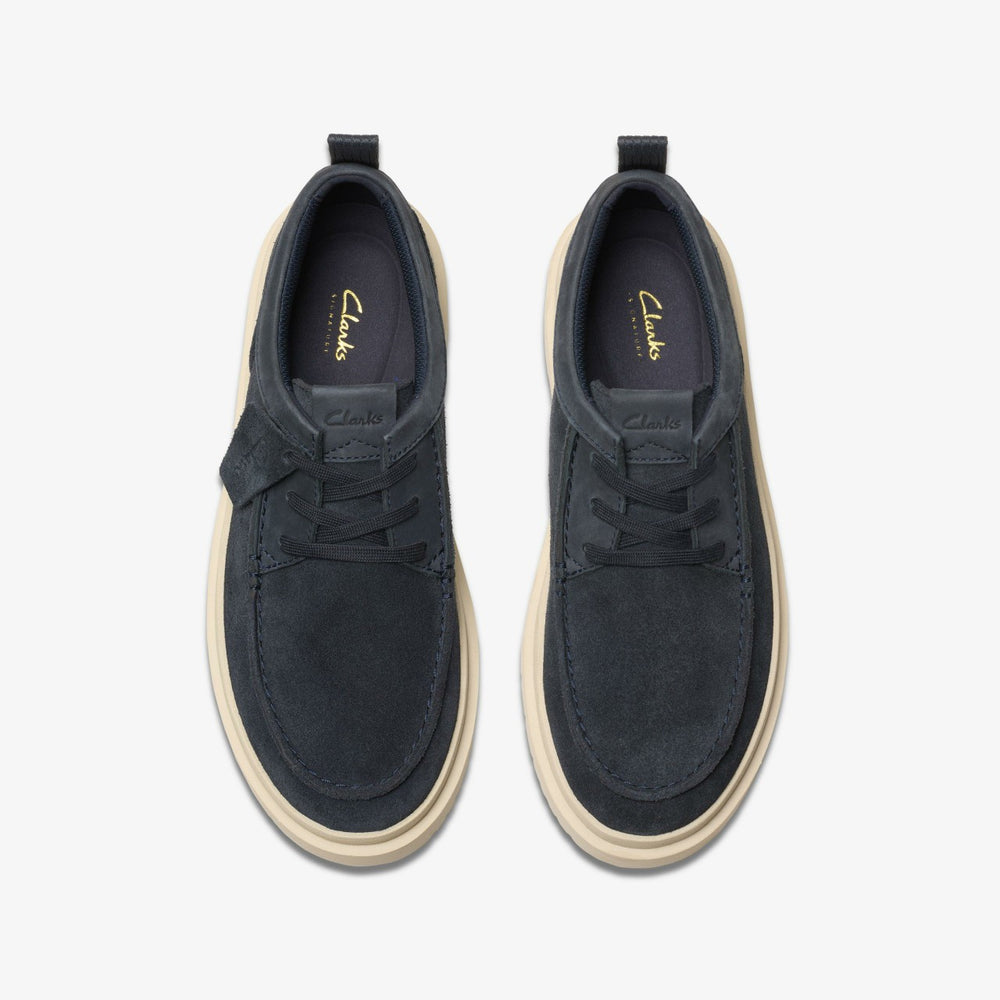 Polden Moc Navy Suede | Clarks Sale