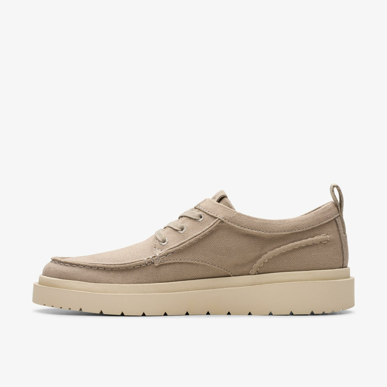 Polden Moc Grey Canvas | Clarks Discount