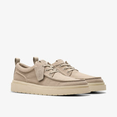 Polden Moc Grey Canvas | Clarks Discount