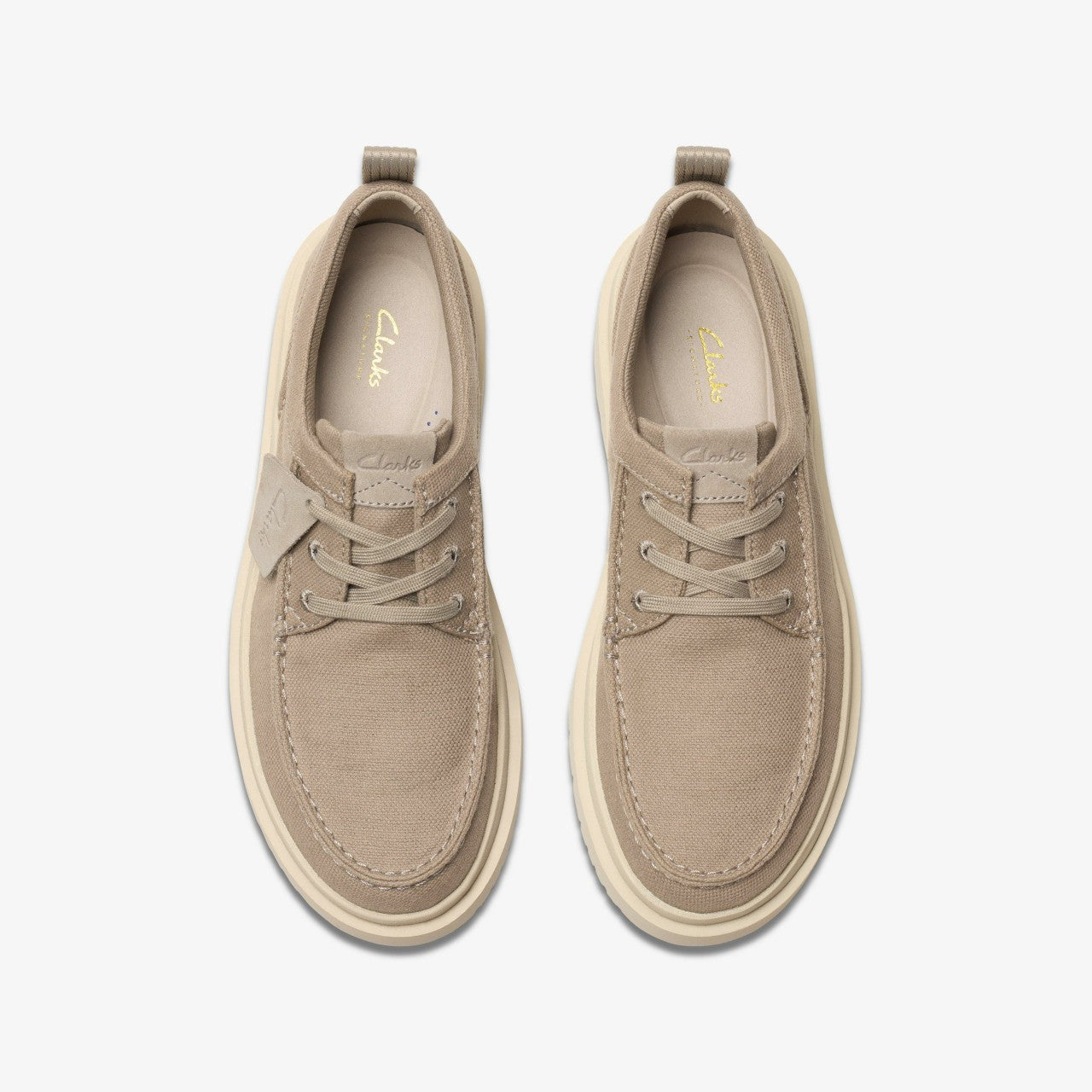 Polden Moc Grey Canvas | Clarks Discount