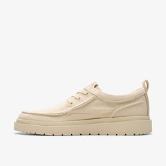 Polden Moc Off White Canvas | Clarks Onsale