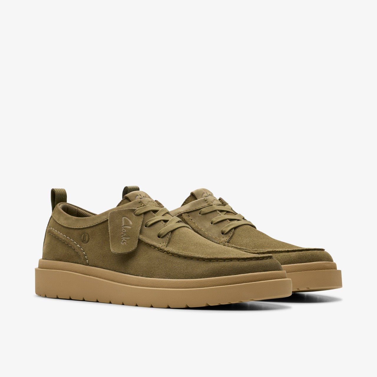 Polden Moc Olive Suede | Clarks For Sale