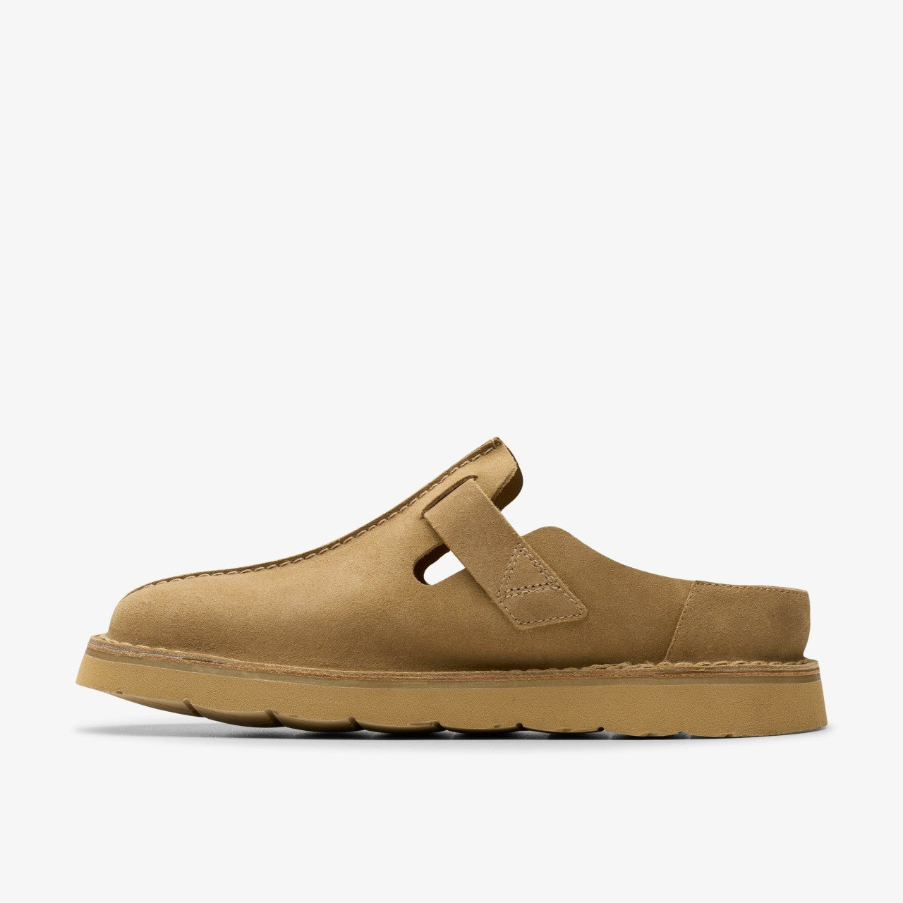 Solsbury Mule Dark Sand Suede | Clarks