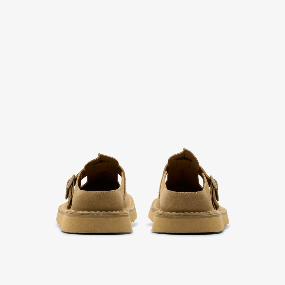 Solsbury Mule Dark Sand Suede | Clarks