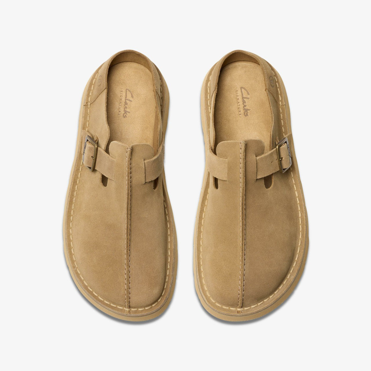 Solsbury Mule Dark Sand Suede | Clarks