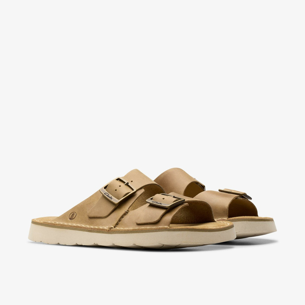 Solsbury Strap Dark Sand Leather | Clarks Onsale