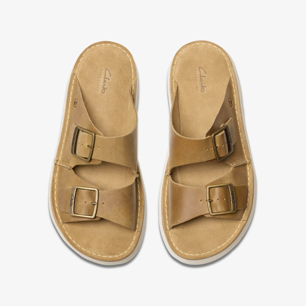Solsbury Strap Dark Sand Leather | Clarks Onsale
